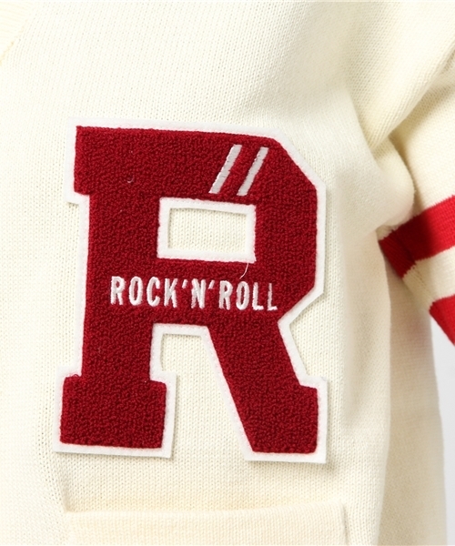 HYSTERIC GLAMOUR（ヒステリックグラマー）の「EVIL ANGELワッペン レタードCD（カーディガン/ボレロ・レディース・ホワイト/トップグレー/ブラック・FREE）」の11枚目の写真