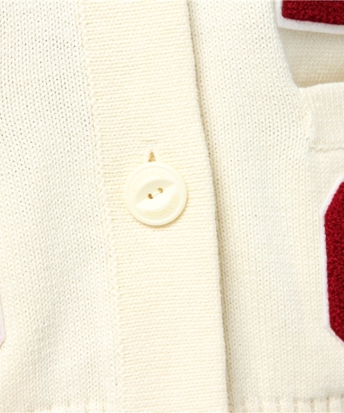 HYSTERIC GLAMOUR（ヒステリックグラマー）の「EVIL ANGELワッペン レタードCD（カーディガン/ボレロ・レディース・ホワイト/トップグレー/ブラック・FREE）」の13枚目の写真