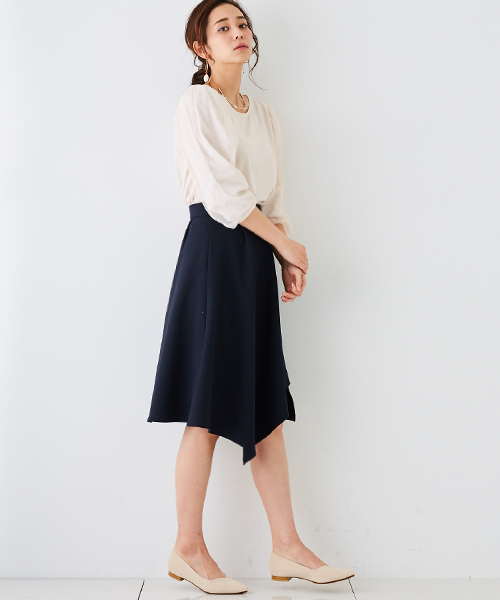 STUDIOUS（ステュディオス）の「【WEB限定】STUDIOUS ボリュームスリーブチュールブラウス（シャツ/ブラウス・レディース・オフホワイト/グレー・FREE）」の5枚目の写真