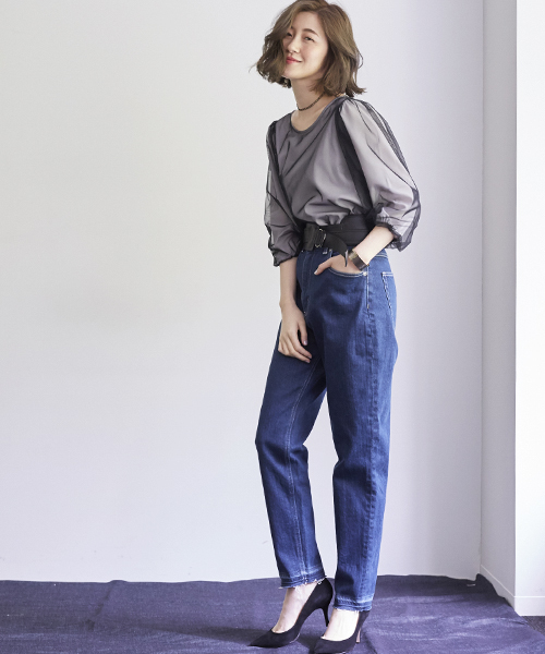 STUDIOUS（ステュディオス）の「【WEB限定】STUDIOUS ボリュームスリーブチュールブラウス（シャツ/ブラウス・レディース・オフホワイト/グレー・FREE）」の15枚目の写真