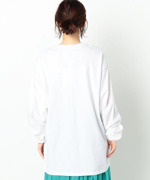 Another Edition（アナザーエディション）の「AE×RK PRT BIG LSL T ◆（Tシャツ/カットソー・レディース・ブラック/ホワイト・FREE）」の3枚目の写真