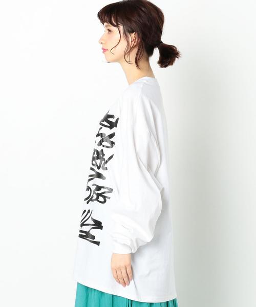 Another Edition（アナザーエディション）の「AE×RK PRT BIG LSL T ◆（Tシャツ/カットソー・レディース・ブラック/ホワイト・FREE）」の5枚目の写真