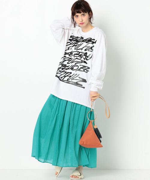 Another Edition（アナザーエディション）の「AE×RK PRT BIG LSL T ◆（Tシャツ/カットソー・レディース・ブラック/ホワイト・FREE）」の6枚目の写真