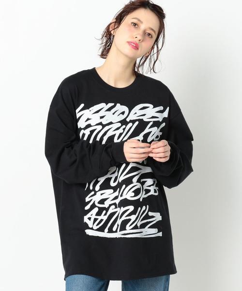 Another Edition（アナザーエディション）の「AE×RK PRT BIG LSL T ◆（Tシャツ/カットソー・レディース・ブラック/ホワイト・FREE）」の17枚目の写真