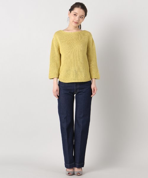 plage（プラージュ）の「コットンリリヤーン ローゲージプルオーバー◆（ニット/セーター・レディース・ベージュ/イエロー/ホワイト・FREE）」の10枚目の写真