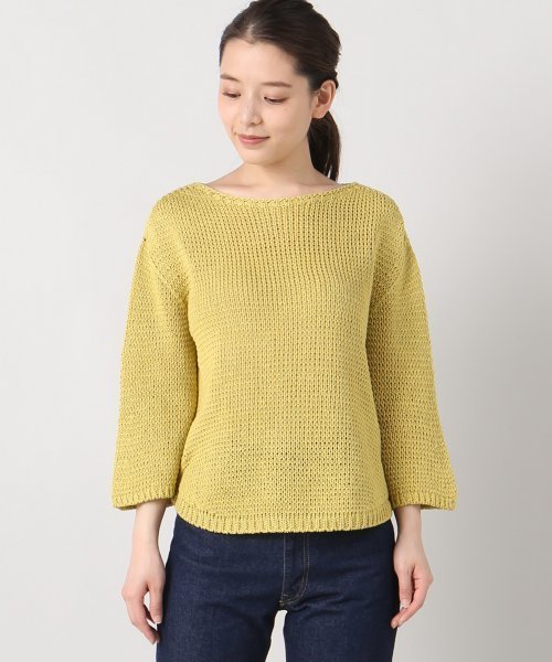 plage（プラージュ）の「コットンリリヤーン ローゲージプルオーバー◆（ニット/セーター・レディース・ベージュ/イエロー/ホワイト・FREE）」の19枚目の写真