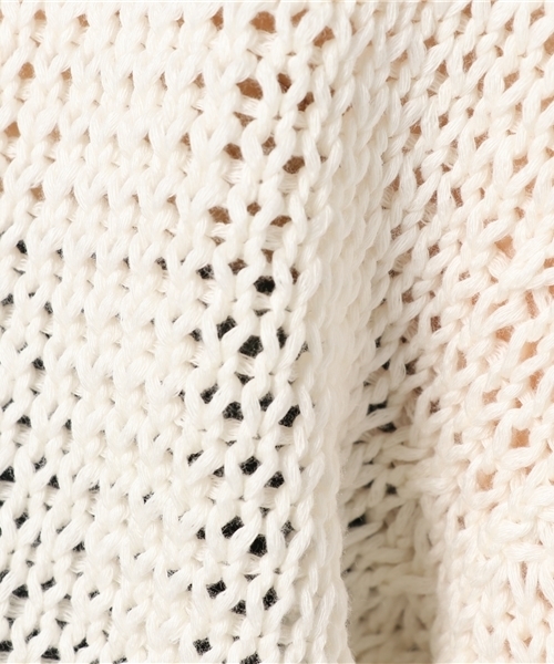 plage（プラージュ）の「コットンリリヤーン ローゲージプルオーバー◆（ニット/セーター・レディース・ベージュ/イエロー/ホワイト・FREE）」の12枚目の写真