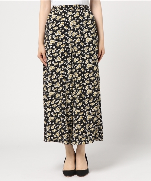 mysty woman（ミスティウーマン）の「サージ花柄イージーワイドパンツ（その他パンツ・レディース・ベージュ/キャメル/ブラック・FREE）」の9枚目の写真