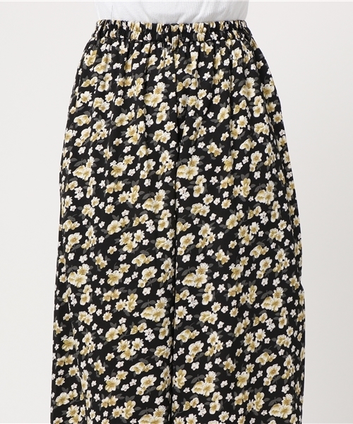 mysty woman（ミスティウーマン）の「サージ花柄イージーワイドパンツ（その他パンツ・レディース・ベージュ/キャメル/ブラック・FREE）」の13枚目の写真