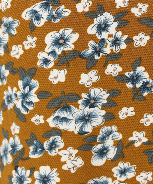 mysty woman（ミスティウーマン）の「サージ花柄イージーワイドパンツ（その他パンツ・レディース・ベージュ/キャメル/ブラック・FREE）」の7枚目の写真