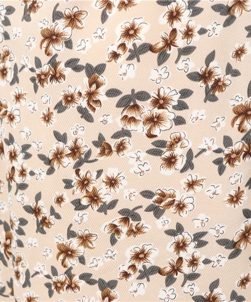 mysty woman（ミスティウーマン）の「サージ花柄イージーワイドパンツ（その他パンツ・レディース・ベージュ/キャメル/ブラック・FREE）」の8枚目の写真