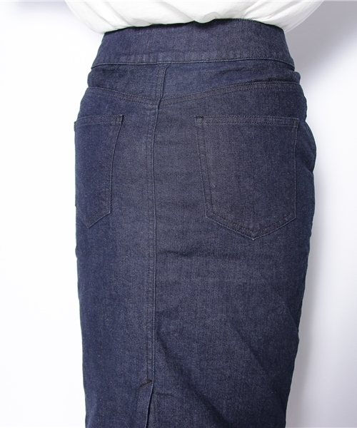 Khaju(カージュ)の「★★ Khaju:DENIM TIGHT SKIRT(デニムスカート・レディース・ブルー/ネイビー・26/27)」の6枚目の写真
