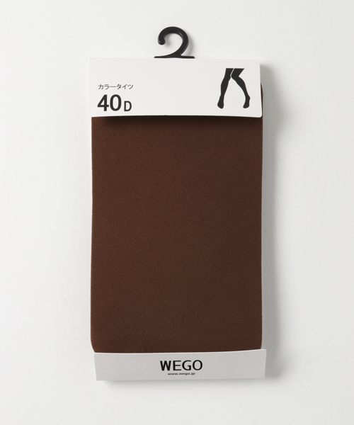 WEGO（ウィゴー）の「WEGO/40デニールタイツ（タイツ/ストッキング・レディース・ライトグレー/パープル/オレンジ/ホワイト/グリーン/イエロー/ネイビー/ブラック/レッド/ブラウン・FREE）」の6枚目の写真