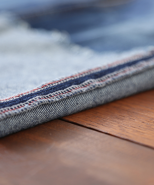 CUBE SUGAR（キューブシュガー）の「 10オンスデニム 折り返しリメイクデニムパンツ（デニムパンツ・レディース・ブルー/ワンウォッシュ・L/M）」の13枚目の写真