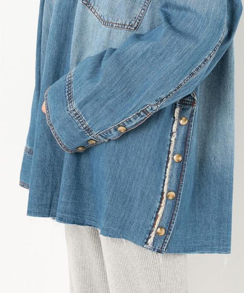 Another Edition（アナザーエディション）の「リメイクプルオーバー（シャツ/ブラウス・レディース・ブラウン/ライトブルー/ネイビー・FREE）」の12枚目の写真