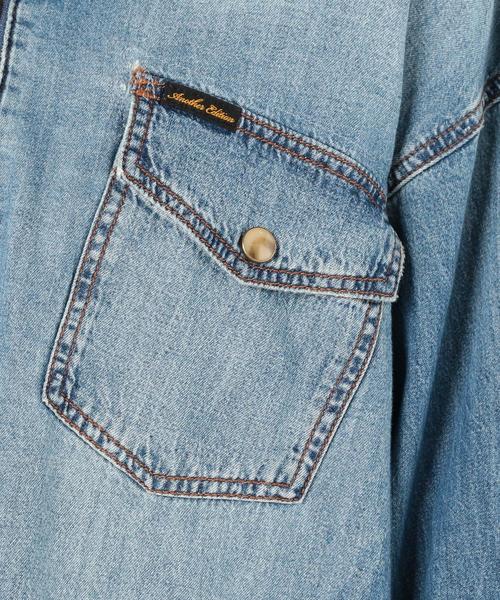 Another Edition（アナザーエディション）の「リメイクプルオーバー（シャツ/ブラウス・レディース・ブラウン/ライトブルー/ネイビー・FREE）」の14枚目の写真