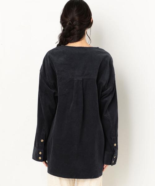 Another Edition（アナザーエディション）の「リメイクプルオーバー（シャツ/ブラウス・レディース・ブラウン/ライトブルー/ネイビー・FREE）」の18枚目の写真