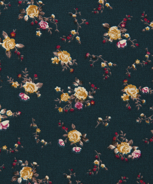 Honeys（ハニーズ）の「レトロ花柄フリルブラウス（シャツ/ブラウス・レディース・グリーン系その他/ブラック系その他/レッド系その他/アイボリー・M/S/L）」の17枚目の写真