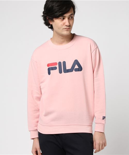 FILA（フィラ）の「【FILA】裏起毛ロゴトレーナー（スウェット・メンズ・ホワイト/ブラック/レッド/ピンク/ネイビー・LARGE/MEDIUM/X-LARGE）」の4枚目の写真