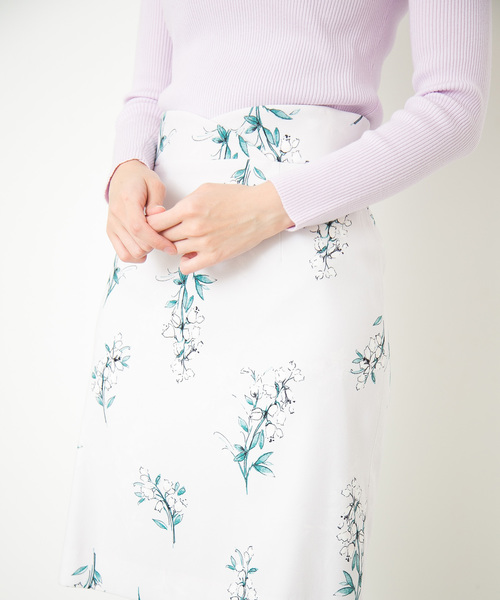 PROPORTION BODY DRESSING（プロポーションボディドレッシング）の「リリーブラッシュプリントタイトスカート（スカート・レディース・グレー/ネイビー・1/2/3）」の15枚目の写真