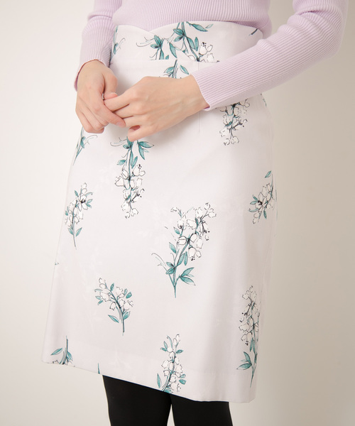 PROPORTION BODY DRESSING（プロポーションボディドレッシング）の「リリーブラッシュプリントタイトスカート（スカート・レディース・グレー/ネイビー・1/2/3）」の17枚目の写真