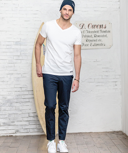 felkod（フィルコッド）の「mt4767-Firm Simple Short Sleeve V Neck Tee（Tシャツ/カットソー・メンズ・ホワイト/サックスブルー/ブラック/トップグレー・L/M/S）」の11枚目の写真