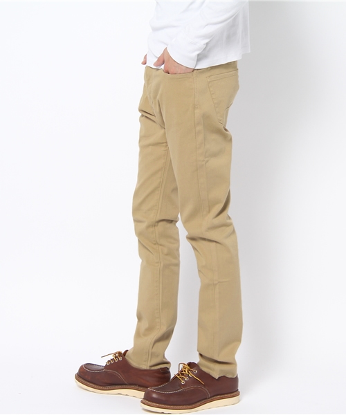 NANO universe（ナノユニバース）の「NU NARROW SKINNY BTFチノ（チノパンツ・メンズ・ボルドー/ベージュ/グレー/ブラック/オリーブ・SMALL/MEDIUM/LARGE）」の6枚目の写真