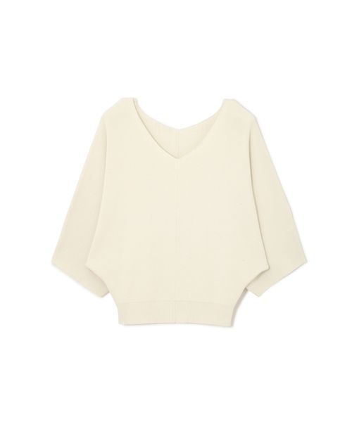 FREE'S MART（フリーズマート）の「【美人百花3月号岸本セシル着用】Ｖネック畦ドルマンニット（ニット/セーター・レディース・グレー/ホワイト/パープル/グリーン・FREE）」の11枚目の写真