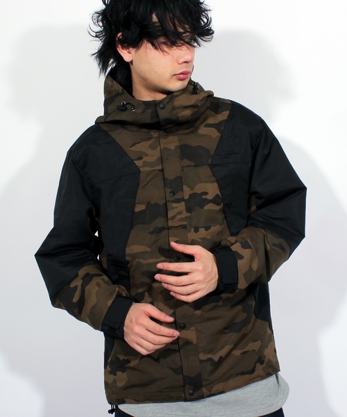 ８(eight)（エイト）の「マウンテンパーカー ナイロン ジャケット アウトドア（マウンテンパーカー・メンズ・レッド/ネイビー/イエロー/ベージュ/カモフラージュ/ブラック/カーキ/グリーン・LARGE/MEDIUM/X-LARGE）」の8枚目の写真