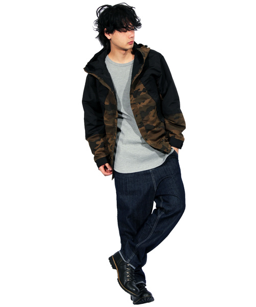 ８(eight)（エイト）の「マウンテンパーカー ナイロン ジャケット アウトドア（マウンテンパーカー・メンズ・レッド/ネイビー/イエロー/ベージュ/カモフラージュ/ブラック/カーキ/グリーン・LARGE/MEDIUM/X-LARGE）」の16枚目の写真