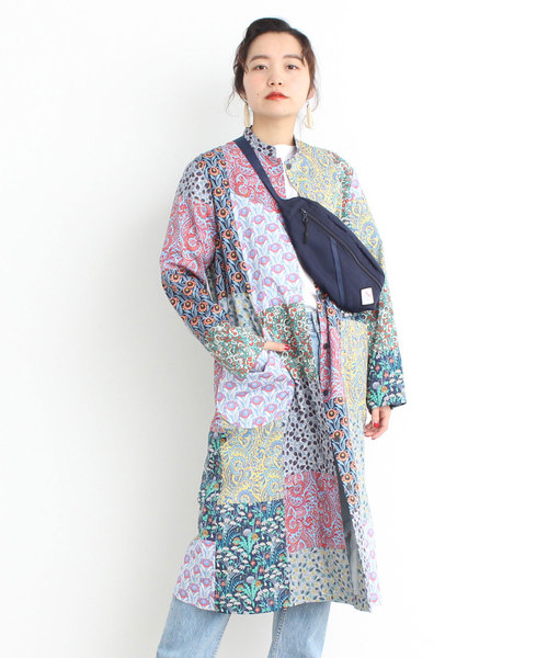 Child Woman チャイルドウーマン の 18s Sリバティーローン パッチワークスタンドコート その他アウター Wear