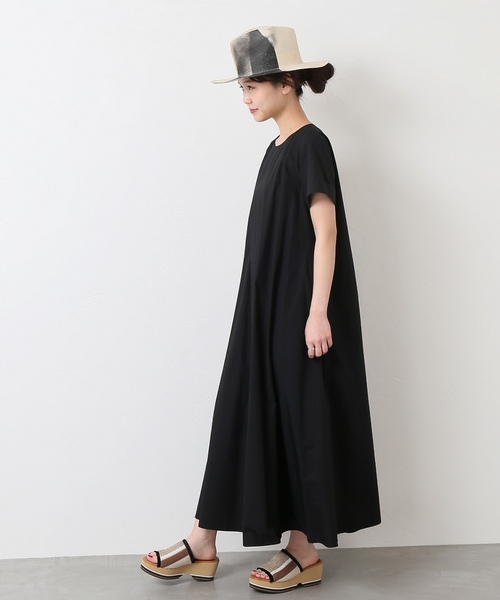 JOURNAL STANDARD（ジャーナルスタンダード）の「H/Sマキシフレアワンピース◆2（ワンピース・レディース・ブラック/キャメル・FREE）」の4枚目の写真