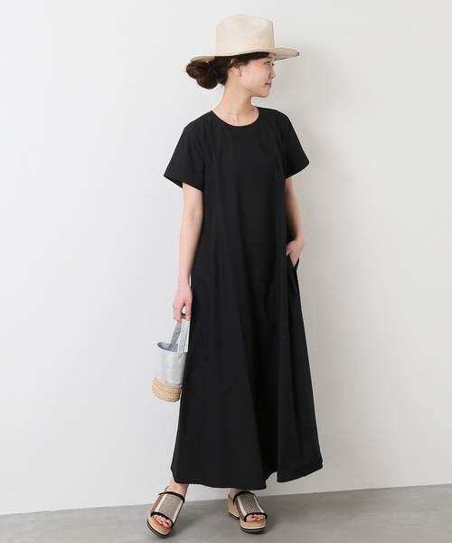 JOURNAL STANDARD（ジャーナルスタンダード）の「H/Sマキシフレアワンピース◆2（ワンピース・レディース・ブラック/キャメル・FREE）」の6枚目の写真