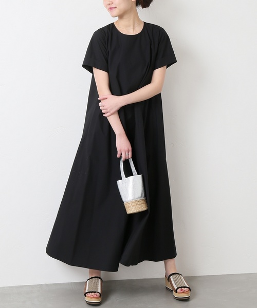 JOURNAL STANDARD（ジャーナルスタンダード）の「H/Sマキシフレアワンピース◆2（ワンピース・レディース・ブラック/キャメル・FREE）」の7枚目の写真