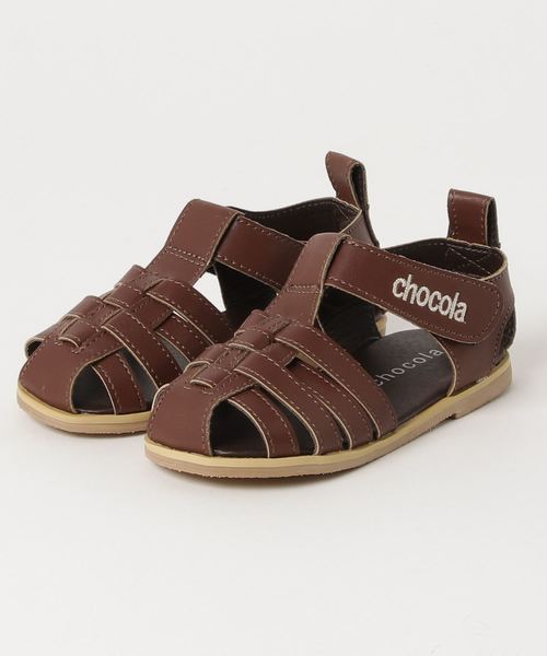 Green　Parks（グリーンパークス）の「・サンダル（サンダル・キッズ・ブラウン/ブラック・15cm/16cm/17cm/18cm）」の2枚目の写真