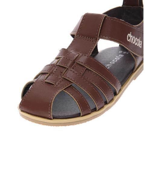 Green　Parks（グリーンパークス）の「・サンダル（サンダル・キッズ・ブラウン/ブラック・15cm/16cm/17cm/18cm）」の7枚目の写真