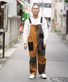 ストレッチピケオーバーオール