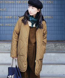 Sunny clouds | ＳＵＮＮＹ　ＣＬＯＵＤＳ　ノーカラーのキルトコート/キルティングコート(ノーカラーコート)