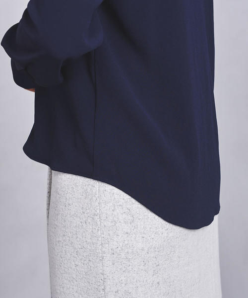 UNITED ARROWS （ユナイテッドアローズ）ネイビーVネックブラウス 2461388477.jpg?1734614224