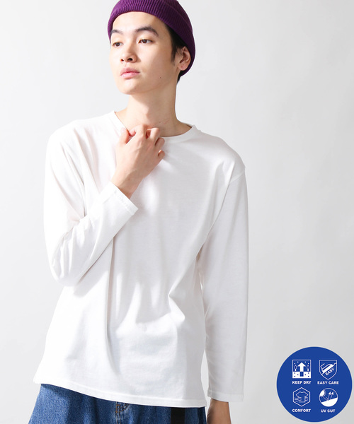WEGO(ウィゴー)の「WEGO/USAコットンクルーネックカットソー(Tシャツ/カットソー・メンズ・ホワイト/ブラック/カーキ/ワイン・SMALL/MEDIUM/LARGE)」の2枚目の写真