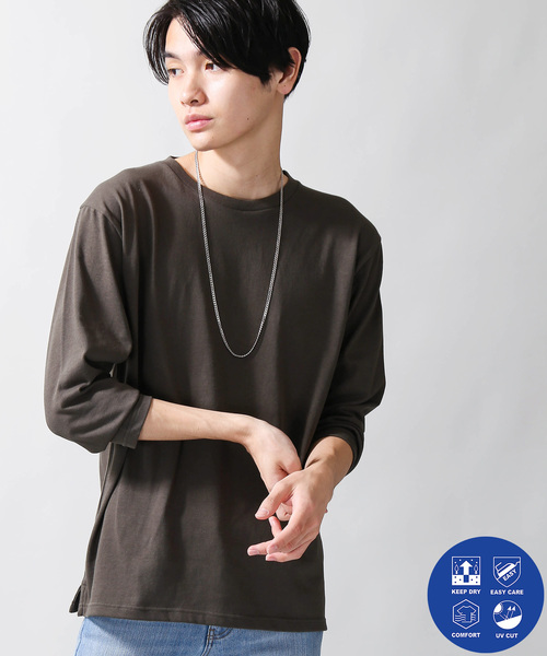 WEGO(ウィゴー)の「WEGO/USAコットンクルーネックカットソー(Tシャツ/カットソー・メンズ・ホワイト/ブラック/カーキ/ワイン・SMALL/MEDIUM/LARGE)」の1枚目の写真