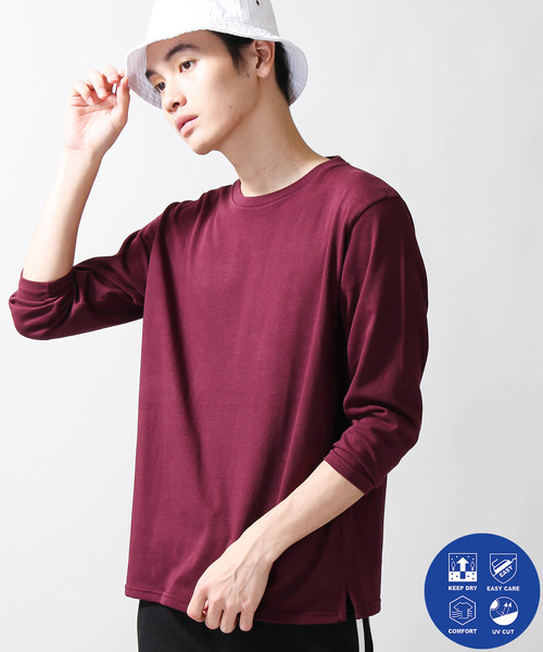 WEGO(ウィゴー)の「WEGO/USAコットンクルーネックカットソー(Tシャツ/カットソー・メンズ・ホワイト/ブラック/カーキ/ワイン・SMALL/MEDIUM/LARGE)」の4枚目の写真