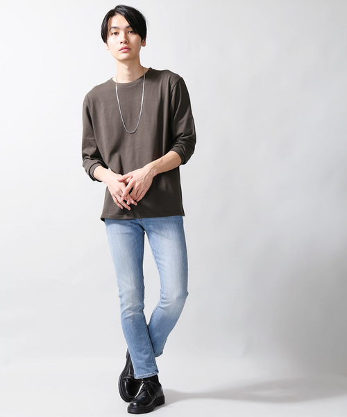 WEGO(ウィゴー)の「WEGO/USAコットンクルーネックカットソー(Tシャツ/カットソー・メンズ・ホワイト/ブラック/カーキ/ワイン・SMALL/MEDIUM/LARGE)」の8枚目の写真