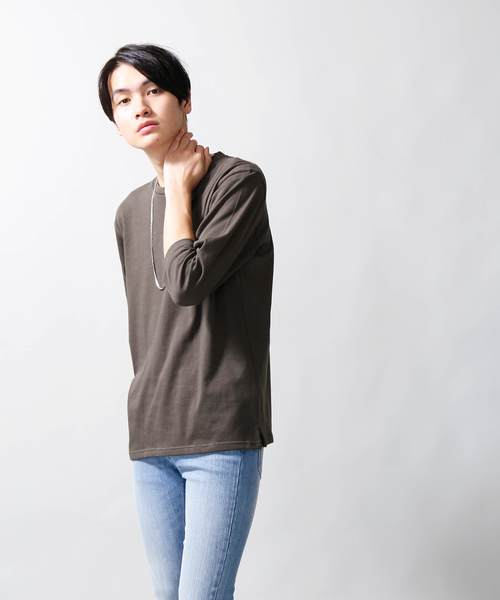 WEGO(ウィゴー)の「WEGO/USAコットンクルーネックカットソー(Tシャツ/カットソー・メンズ・ホワイト/ブラック/カーキ/ワイン・SMALL/MEDIUM/LARGE)」の13枚目の写真