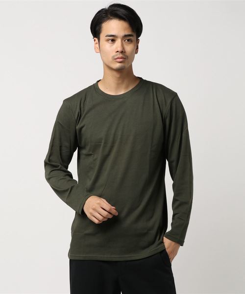 WEGO(ウィゴー)の「WEGO/USAコットンクルーネックカットソー(Tシャツ/カットソー・メンズ・ホワイト/ブラック/カーキ/ワイン・SMALL/MEDIUM/LARGE)」の12枚目の写真