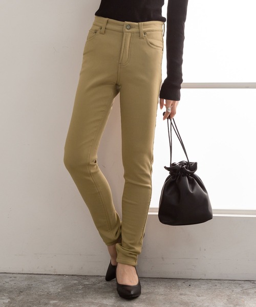 Newlyme(ニューリーミー)の「極温!!裏起毛ストレッチスキニーパンツ(その他パンツ・レディース・ブラック/ホワイト/ボルドー/カーキ/モカ/マスタード/ブルー系その他/ライトカーキ/サンドベージュ/ブラウン/ブラウン系その他/ホワイト系その他/インディゴブルー/ブラック系その他・SMALL/MEDIUM/LARGE/X-LARGE/XX-LARGE/X-SMALL)」の8枚目の写真