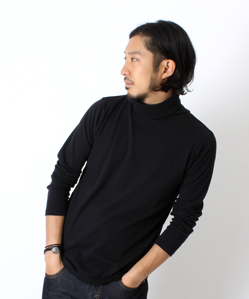 BEAMS(ビームス)の「◎BEAMS / SL スムース タートルネック(Tシャツ/カットソー・メンズ・ブラック/オレンジ/ブルー・SMALL/MEDIUM/LARGE)」の2枚目の写真