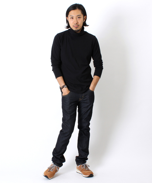 BEAMS(ビームス)の「◎BEAMS / SL スムース タートルネック(Tシャツ/カットソー・メンズ・ブラック/オレンジ/ブルー・SMALL/MEDIUM/LARGE)」の14枚目の写真