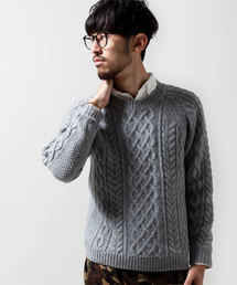 NANO universe | アランニットクルーネックPO(ニット/セーター)