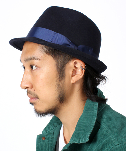 BEAMS(ビームス)の「□【WEB限定】 BEAMS / フェルトHAT 13FW(ハット・メンズ・グレー/ブラック/ベージュ/ワイン/オリーブ/ネイビー・ONE SIZE)」の5枚目の写真